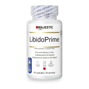 LibidoPrime – maca, buzdyganek, żeń-szeń, cynk, niacyna, witamina B6 – 60 kapsułek | Majestic Labs